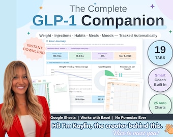 Complete GLP-1 Health and Wellness Companion Tracker