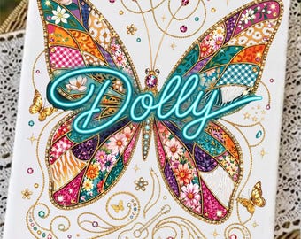 Dolly png, Patchwork Butterfly SVG, Country Music Shirt Design, Western Cowgirl Sublimation,forever legend love like dolly Parton Butterfly