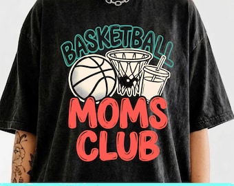 Basketball Moms Club PNG Trendy Game Day Doodle Baller mom shirt ORIGINAL Design Digital