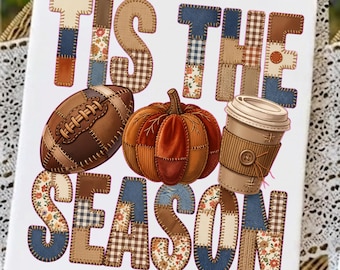 Preppy Tis The Season Polka Dots PNG SVG, Coquette Floral Autumn PNG, Fall Coffee Pumpkin Football Png, Fall Leaves png, Pumpkin Spice Png