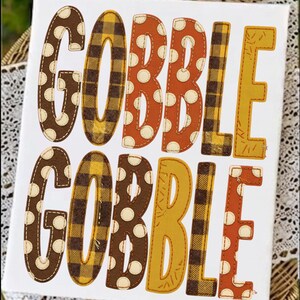 Retro Thanksgiving SVG, Gobble PNG ,Thanksgiving Shirt Design, Colorful Fall PNG, Pink Thanksgiving , Turkey Day Sublimation image 1