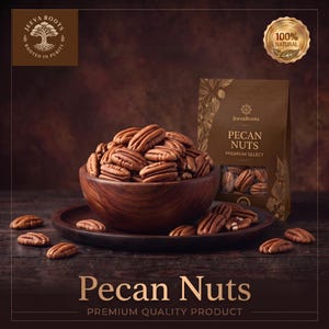 Premium pekannötter | Hela oskalade pekannötter | Carya illinoinensis | Naturliga trädnötter | Gourmet snacks och bakning