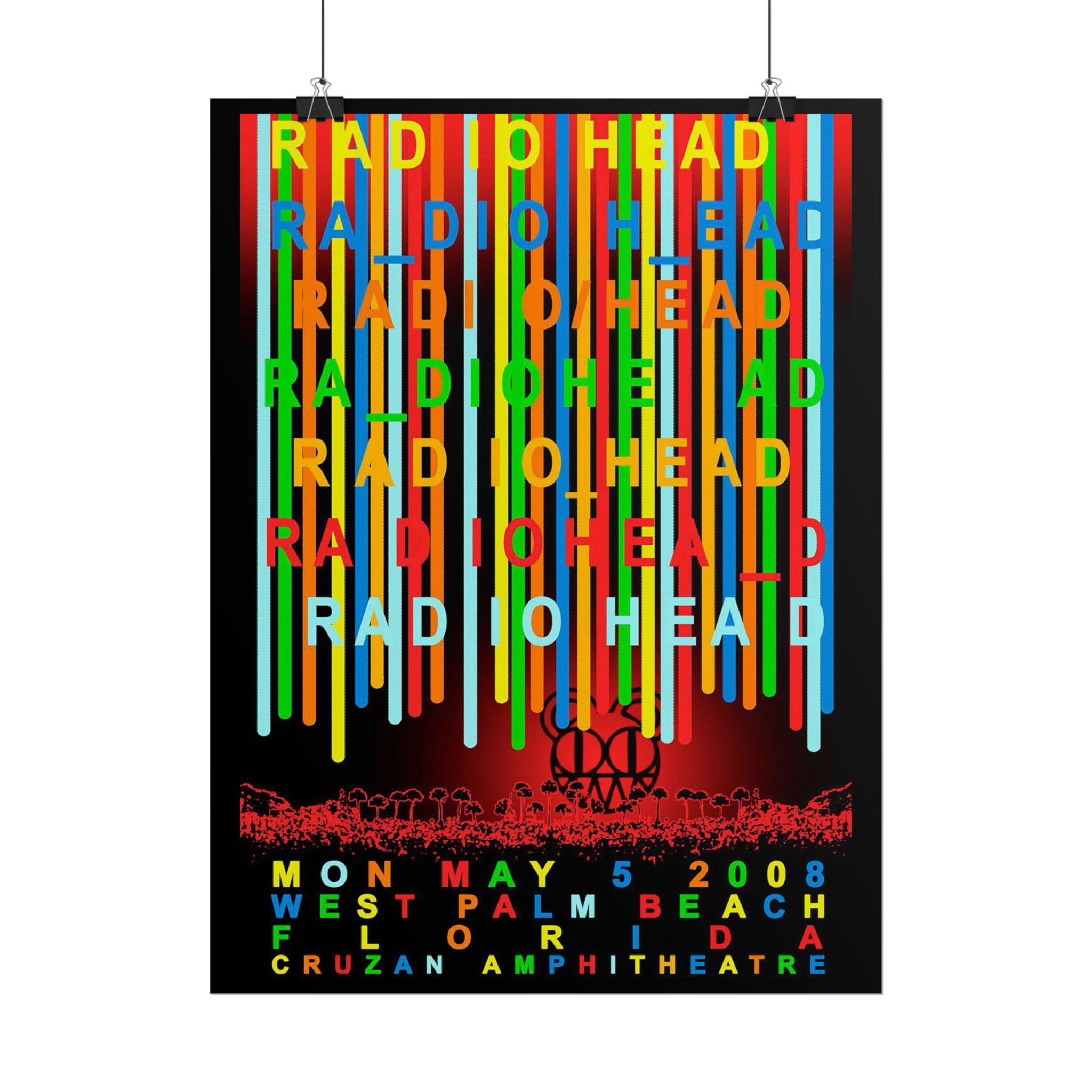Radiohead Poster in Rainbows - Etsy