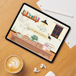 Agenda Digitale Studentessa Ipertestuale | Planner Studio, To Do List, Stile Cozy e Kawaii, PDF Stampabile per iPad e GoodNotes
