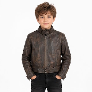Kids Red Hood Jacket, Jason Todd Cosplay Costume, Youth Superhero Biker Jacket, Boys Comic Con Outfit, Kids Halloween Costume