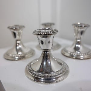 スターリングシルバー 燭台 ペア STERLING WEIGHTED 小型 スターリング