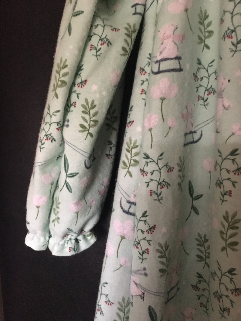 Girls Sz 56 Polar Bears Nightgown Cozy Child\u2019s Loungewear