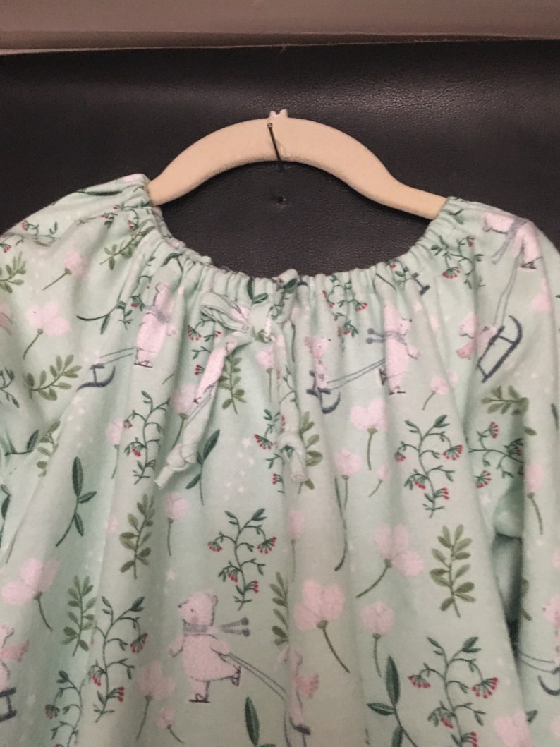 Girls Sz 56 Polar Bears Nightgown Cozy Child\u2019s Loungewear