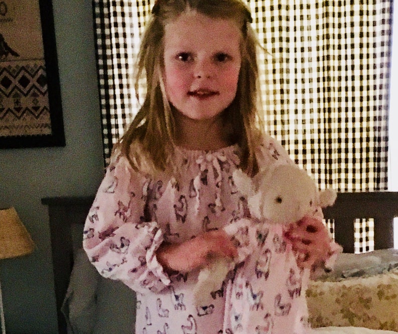 Girls Sz 56 Polar Bears Nightgown Cozy Child\u2019s Loungewear