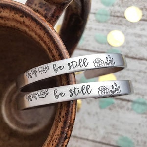 Be still bracelet--christian bracelet--be still and know--spiritual jewelry--Jesus jewelry--faith bracelet--inspirational bracelet
