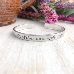 My story isn&#39;t over yet bracelet--Suicide Prevention--Semicolon Bracelet