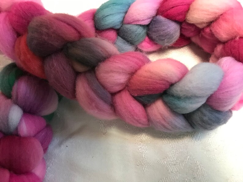 64 count merino combed top Turtle Trail 4 oz. handpainted