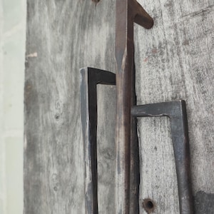 5 stuks handgesmede ijzeren kastgrepen, rustieke schuurdeurgrepen, smeedijzeren ladegrepen, meubelbeslag voor boerderijstijl