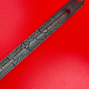 Maniglia per porta scorrevole in ferro battuto forgiata a mano, maniglia rustica in ferro nero per porte scorrevoli, ferramenta d'ingresso in ferro battuto resistente, decorazione in stile rustico da 30 cm.