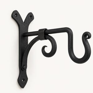 Gancio decorativo da parete per piante, staffa in ferro vintage, gancio per lanterna, portavaso, decorazione da giardino per pareti.