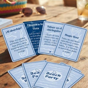 Juego para despedida de soltera en español, descarga PDF - Beach Party