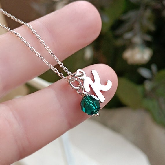 Swarovski letter k necklace sale