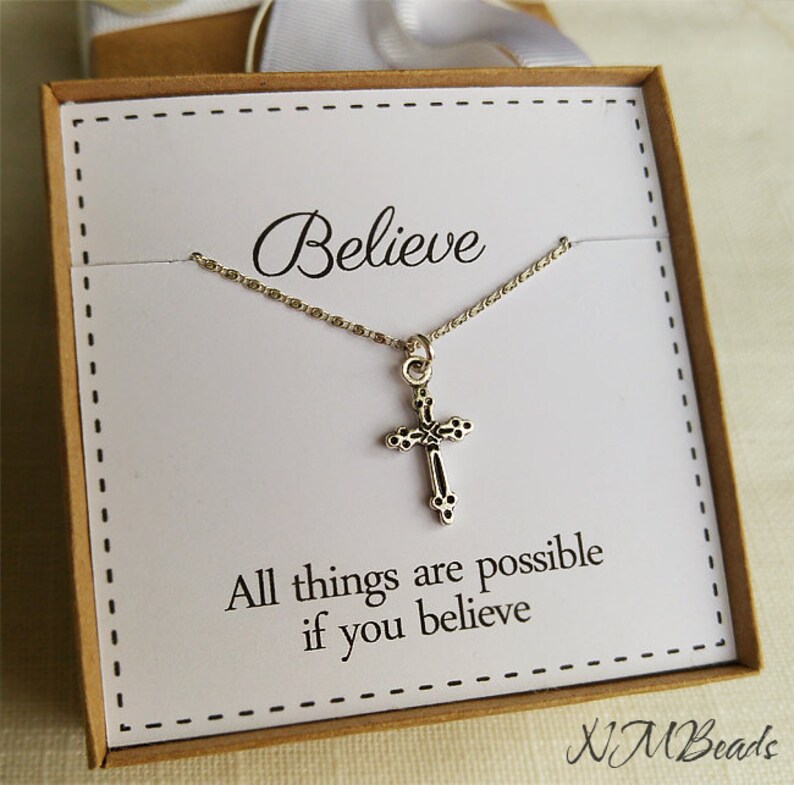 Cross Necklace Sterling Silver Confirmation Gift For Young Man | Etsy