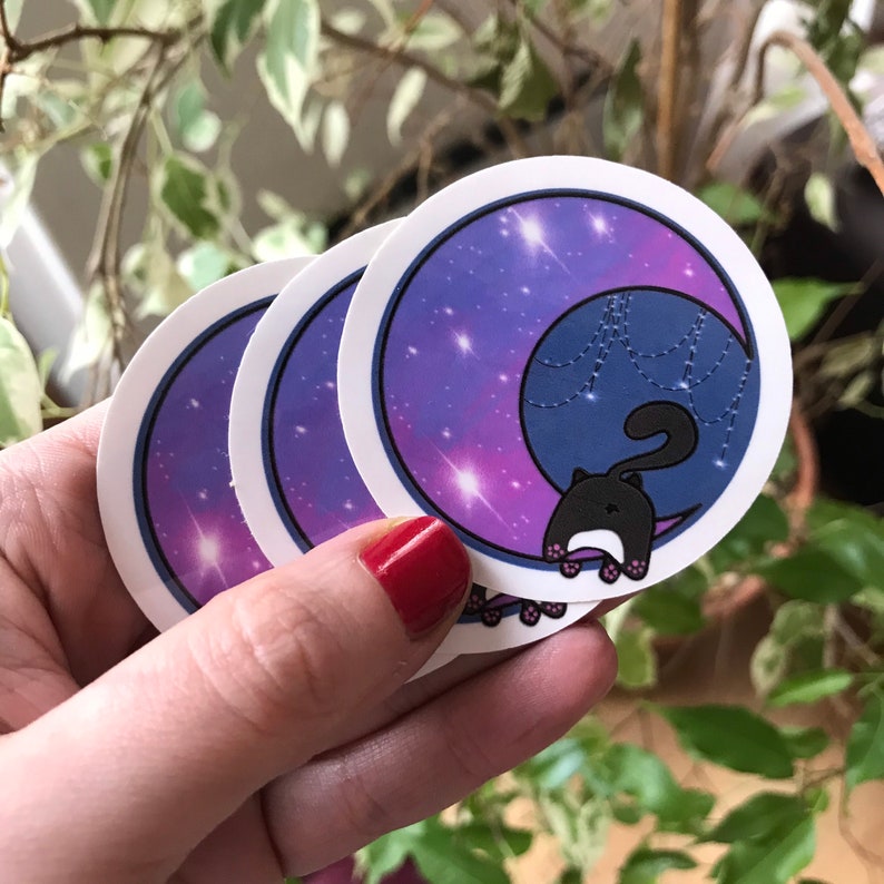 Lot Stickers Melon Le Chat Rond Etsy