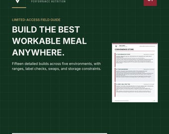 Prestanda Nutrition Anywhere: Resor och Skiftarbete Fältguide