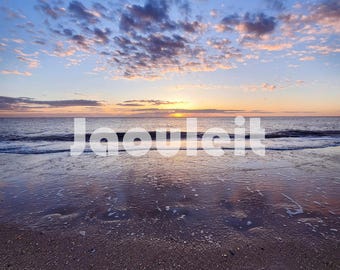 Bayside Sunset 002 // Digitaler Download ohne Wasserzeichen // KEIN KI