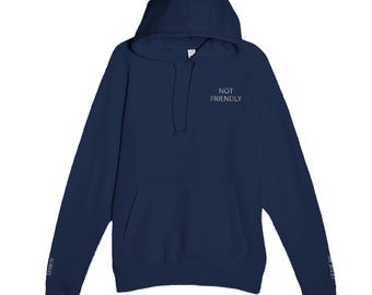 Kapuzenpullover // NICHT FREUNDLICH // Lass mich in Ruhe // Immer genervt