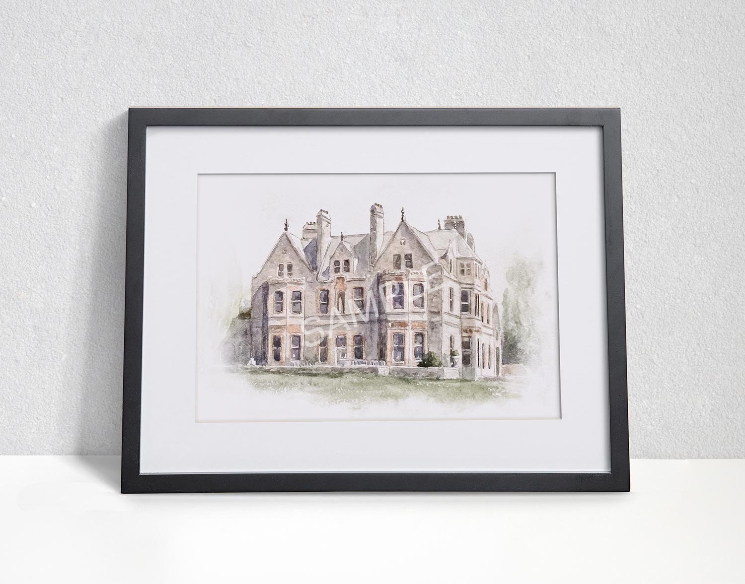 Beautiful Castle Leslie Painting A4 Print Limited Edition, Castle Leslie Watercolour, Paul