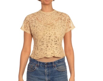 Antique Victorian or Edwardian Lace Blouse C 1910 Princess