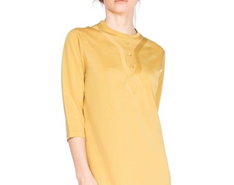 Mustard Yellow Long Sleeved Dress Size: