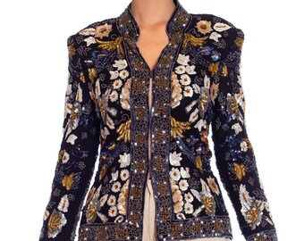 black and gold evening jacket