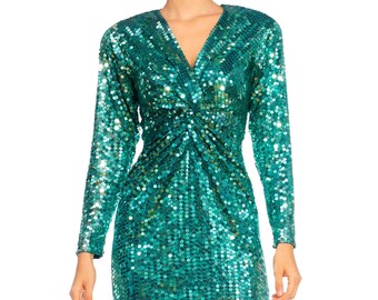 green & white dress Birdie Linen Square Neck Mini Dress – Minky Mink main image 1