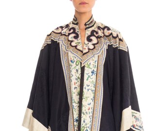Victorian 1890'S Antique Chinese Embroidered Coat