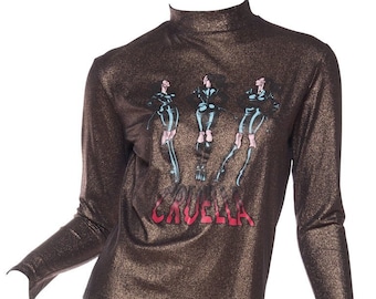 1990 JEAN PAUL GAULTIER Nylon, Spandex Gold 