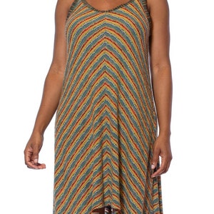 1980S MISSONI Earth Tone Wool Blend Knit Dress With Matching Vest image 6