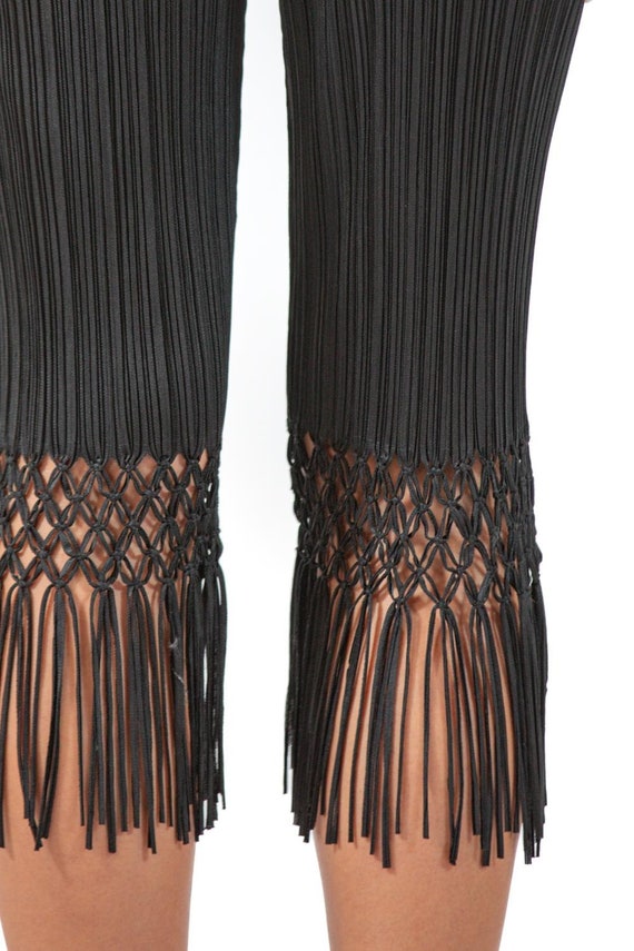 1990S Issey Miyake Pleats Please Black Polyester … - image 7