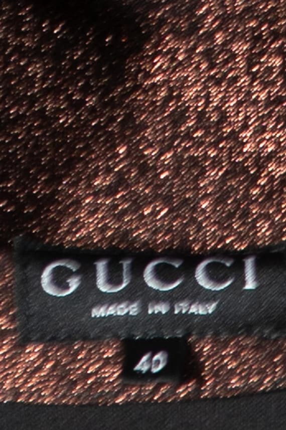 1990S Tom Ford Gucci Metallic Bronze Poly/lurex Stretch Strapless Cocktail Dress - Etsy 1990S Tom Ford Gucci Metallic Bronze Poly/lurex Stretch Strapless Cocktail Dress - Etsy