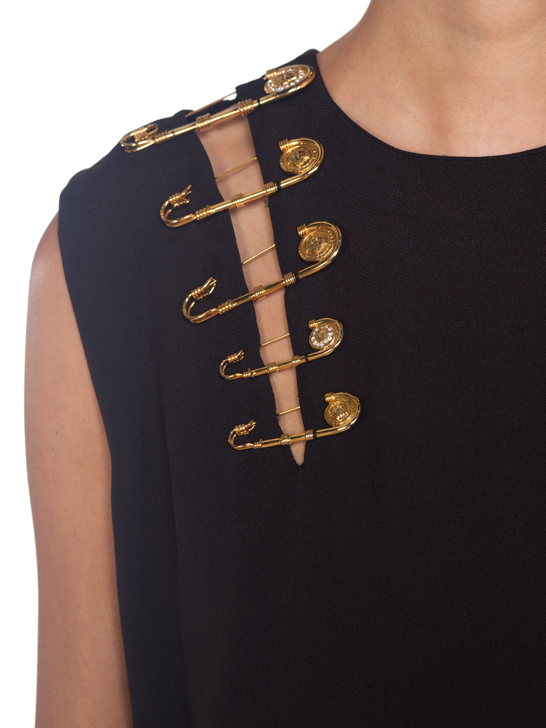 90s versace dress gold chains price 1994 Gianni Versace Runway Chainmail Dress main image 0