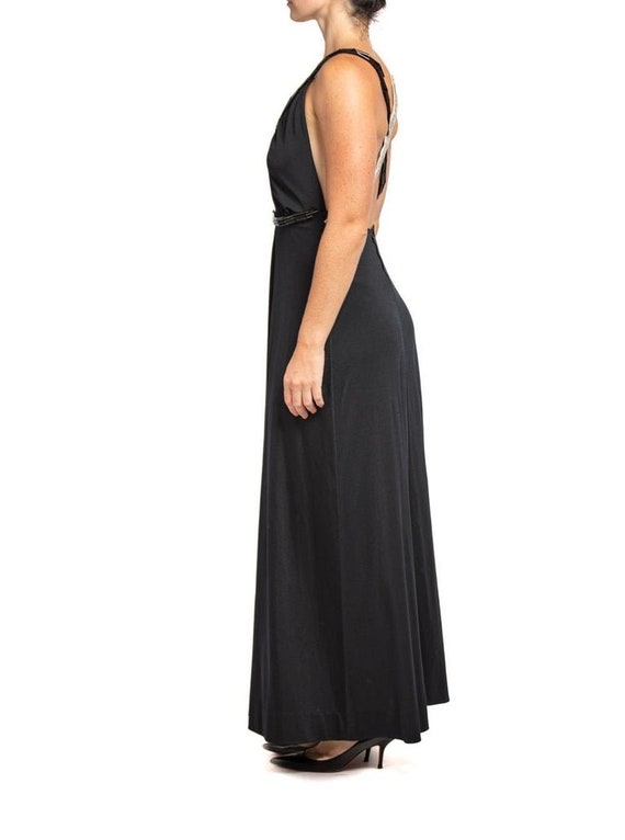 princess polly baby blue dress Premium Jersey Cowl Neck Backless Maxi Dress in