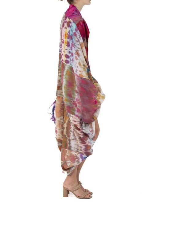 Morphew Collection Pink & Earthtones Silk Ice Dye… - image 3