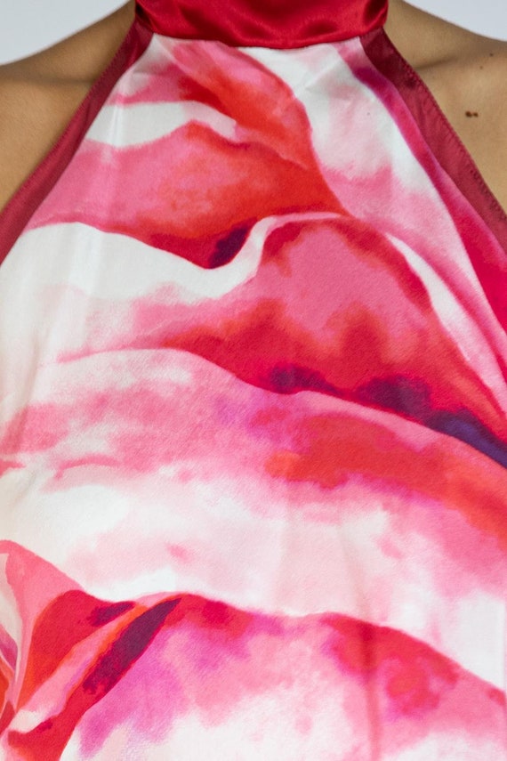 Morphew Collection Red, Pink  Cream Swirl Print S… - image 7