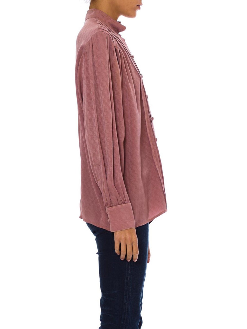 1990-1994 Emmanuelle Khanh Mauve Blouse Size ML