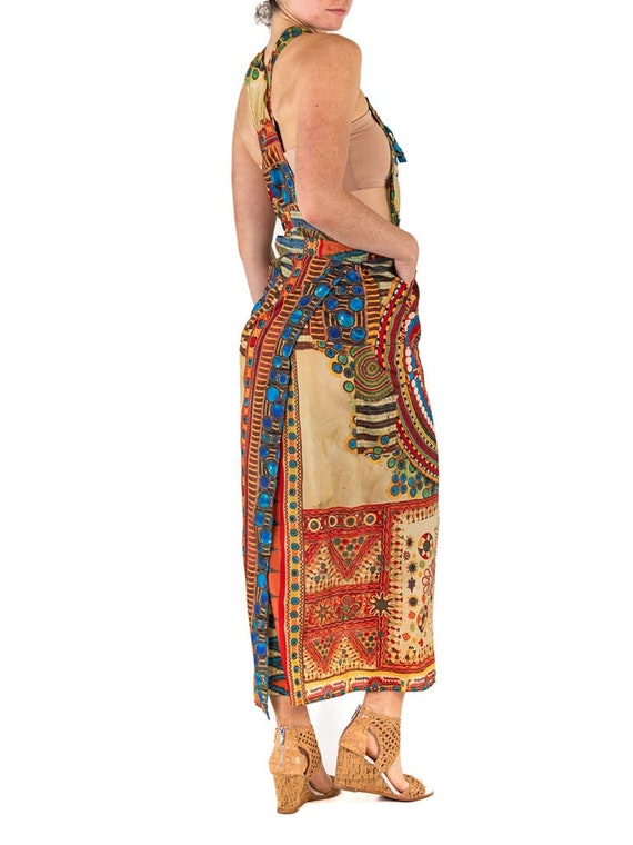 1990S JEAN PAUL GAULTIER Multicolor Printed Silk … - image 3