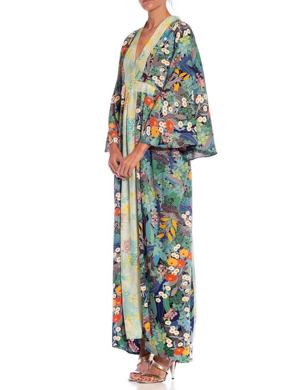 Morphew Collection Bluenavy Blue Japanese Kimono … - image 7