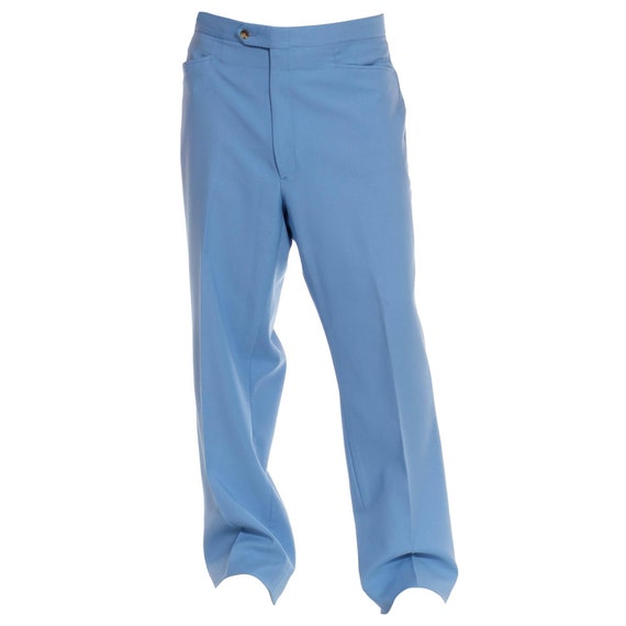 1970S Blue Polyester Pants - image 1
