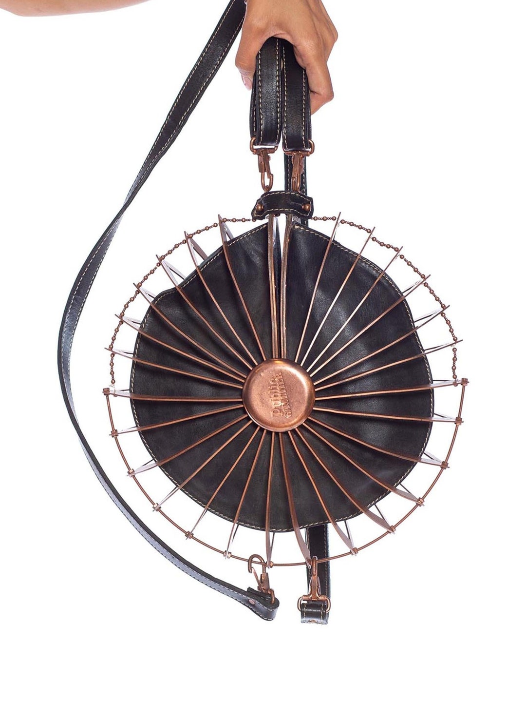 1990S Jean Paul Gaultier Copper Leather Backpack Bag - Etsy