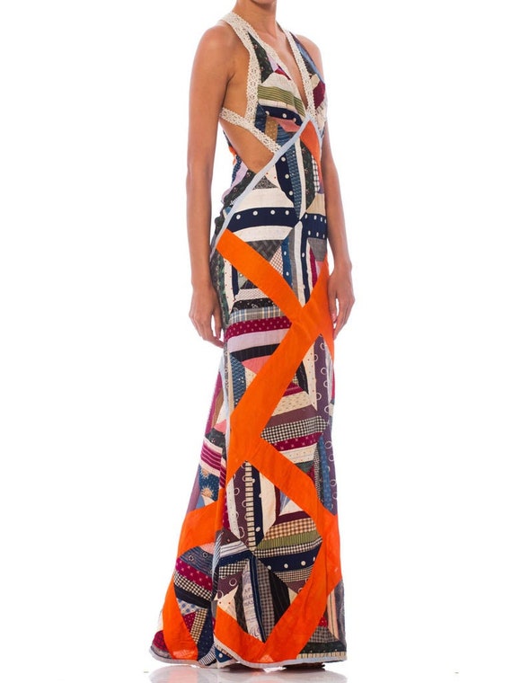 MORPHEW COLLECTION Patchwork Cotton Summer Gown M… - image 6