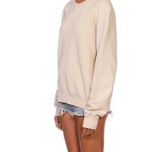 1990S PRADA Cream Cotton Long Sleeve Sweatshirt Sweater image 5