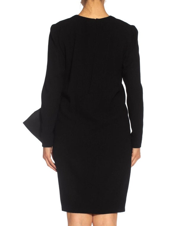 1980S Yves Saint Laurent Black Haute Couture Wool… - image 7