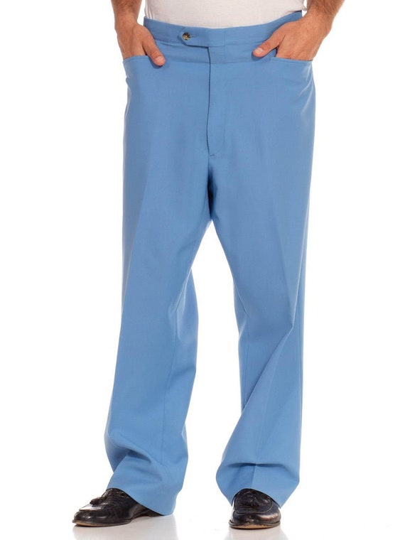 1970S Blue Polyester Pants - image 9