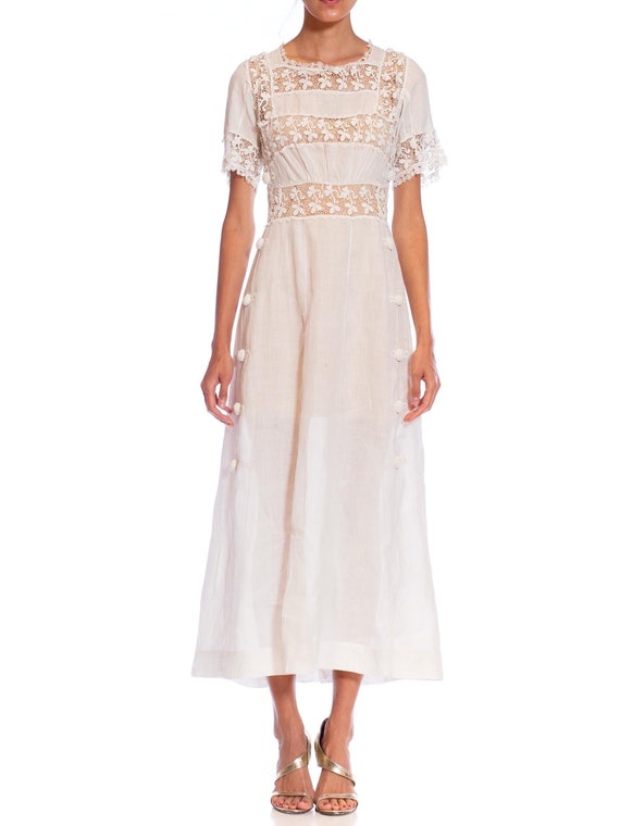 Edwardian linen tea dress Gem